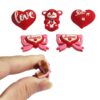 O1CN01veWyQn2MulPPnOfnG_2221325469888-0-cib Wholesale Valentine's Day Silicone 3D Heart Beads with Through Holes Focal Beads