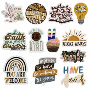Wholesale Encourage inspirational English cartoon DIY Patches