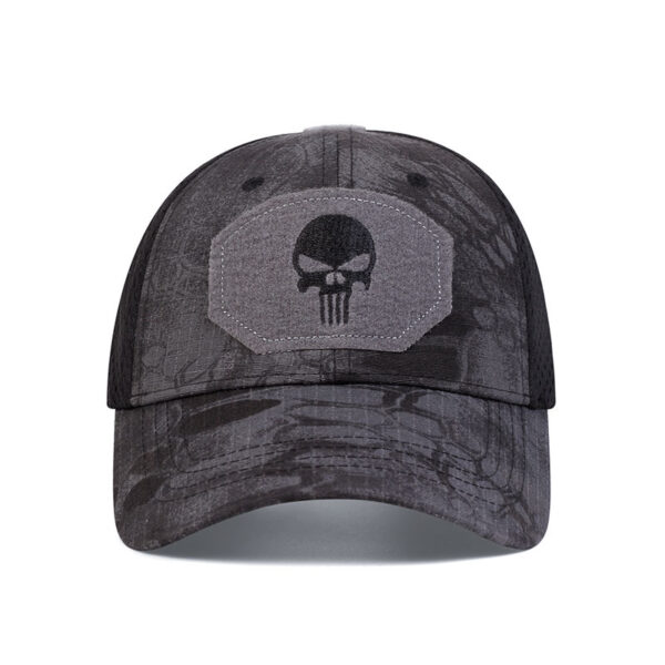 Wholesale Outdoor camouflage skull sunshade Velcro baseball cap