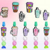 Wholesale Dairy Cup PVC Soft Glue Travel Cup Focal Beads