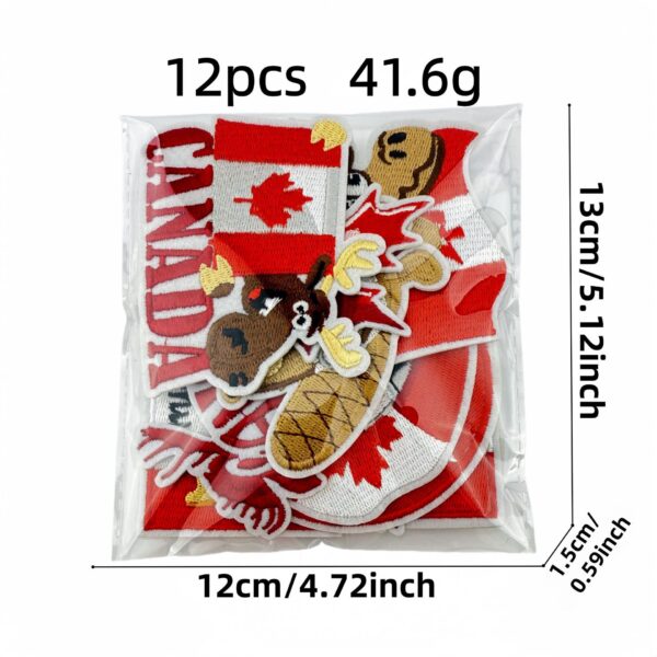Wholesale Red Cartoon Maple Leaf DIY Patches