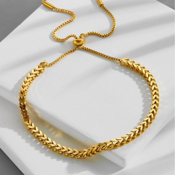 Wholesale Adjustable Pull-out Bracelet Girl's Titanium Steel Bracelet