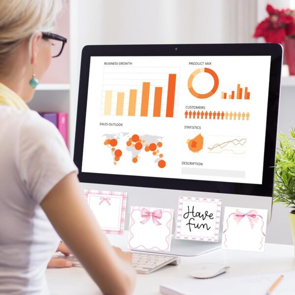 Wholesale Creative Sticky Notes Pink Bow Cute