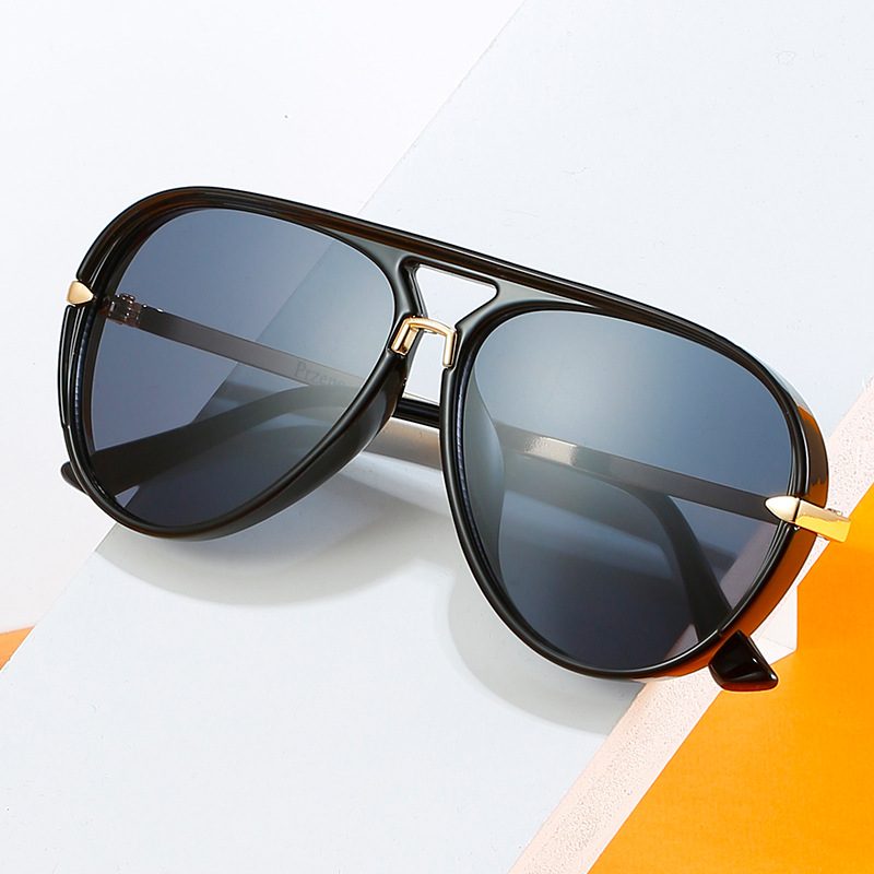 Wholesale riding men's and women's fashion large frame glasses trend vintage sunglasses