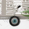 Wholesale Diamond Devil Evil Eye Keychain Bag Tassel Pendant Key