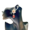 Wholesale Cute Strawberry Flower Soft Ceramic Earrings