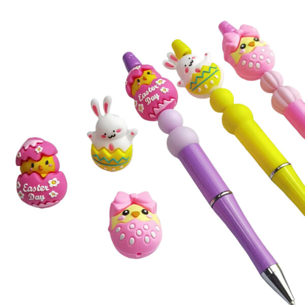 O1CN01vuurqc2MulPPaT7xN_2221325469888-0-cib Wholesale 10pcs Easter Cartoon Rabbit Easter Egg Focal Beads