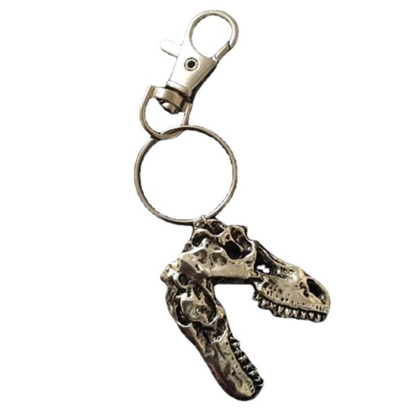 Wholesale Handmade Tyrannosaurus rex dinosaur skull pendant keychain