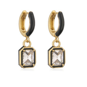 Black drop oil white drill 1 pair