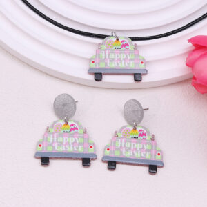 Plaid car model 2 [earrings necklace suit]]