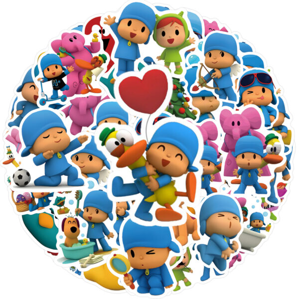 Wholesale 55 Cute Cartoon Animated Waterproof Vinyl Stickers