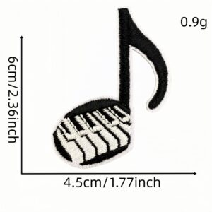 Musical note cloth sticker 17 #