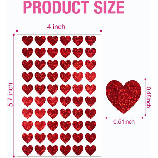 Wholesale Heart Stickers Kids Glitter Love Stickers