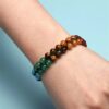 Wholesale Bohemian Turquoise Crystal Double-Layered Hand-Woven Rope Bracelet