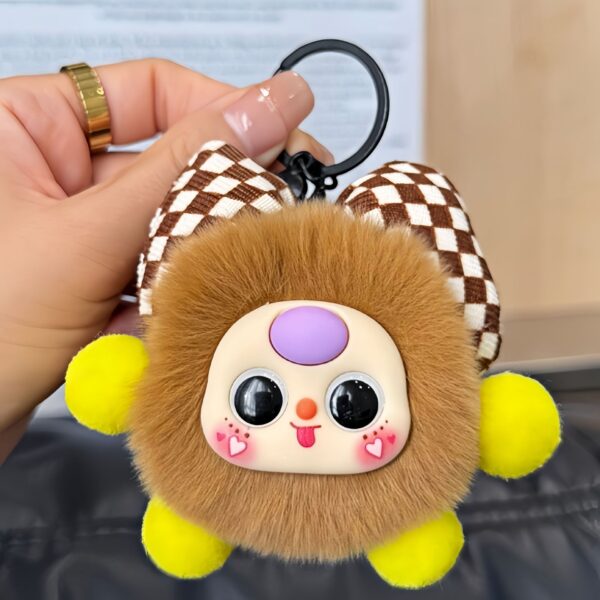 Wholesale Otter Rabbit Bow Small Coal Ball Cartoon Keychain