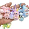 O1CN01wBvFrd1qBMQDBMvpw_2219486535457-0-cib Wholesale Flocked Bunny King Plush Toy Keychains OLY Exclusive