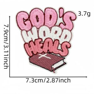 Faith inspirational cloth stickers 3#