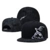Wholesale Black Skeleton Music Flat Edge Casual Baseball Hat