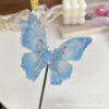 Wholesale Big Butterfly Acrylic Alloy Adhesive Drill Handmade Through Hole