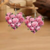 Wholesale Rose heart-shaped Valentine's Day acrylic earrings