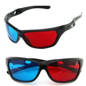 Wholesale 3D glasses red and blue glasses stereo glasses plastic