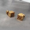 Wholesale Carved gold pendant diamond earrings