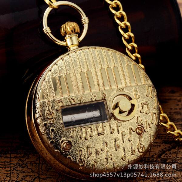 Wholesale Retro creative colorful castle background music music music music box pocket watch