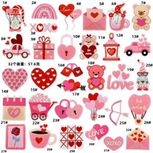 Pink couple cloth stickers 32 pack
