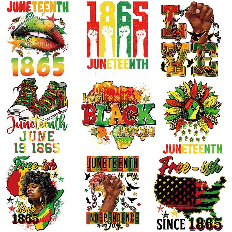 Wholesale Black History June Festival UV DTF Ready to Press Transfers Wrap