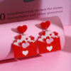 O1CN01wSNjZE1onFtYKEpTZ_2059265269-0-cib Wholesale Valentine's Day Pink Love Acrylic Earrings