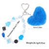 Wholesale Love ball hanging rope acrylic keychain