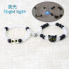 Wholesale Beaded Bracelet Cute Cat Two-pack Love Magnetic Luminous Couple Bracelet