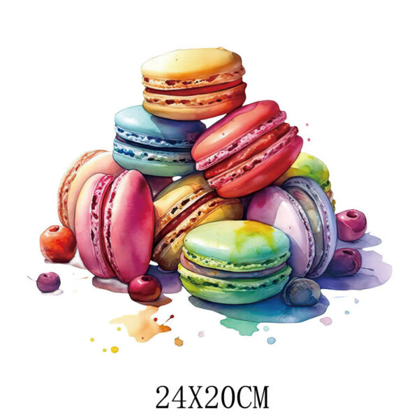 Wholesale Colorful Dessert Fruit UV DTF Ready to Press Transfers Wrap