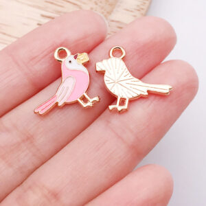 1 pink oil dripping pigeon 16x18x1mm-0.7g-25175