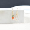 Wholesale Cartoon Rabbit Carrot Earrings