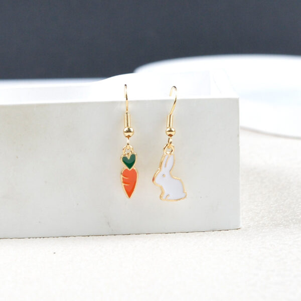 Wholesale Cartoon Rabbit Carrot Earrings