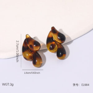 E1984 (Steel-colored earring post) / Stainless steel manufacturer wholesale (customization available)