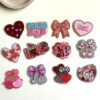 O1CN01wVkDBl29BL8147bKC_6000000008029-0-cib Wholesale 10pcs loose pink cartoon letters peach heart Acrylic Flatback