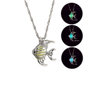 Wholesale Alloy Luminous Small Fish Necklace Summer
