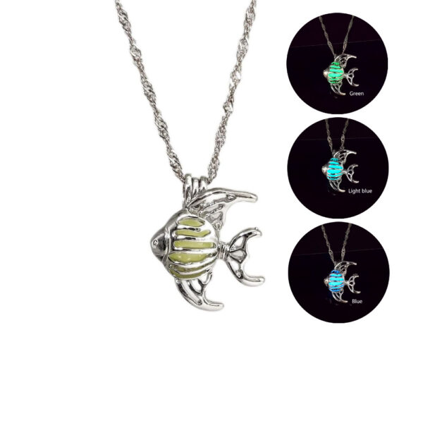 O1CN01wVvUY02IVKe6RuylH_3919529291-0-cib Wholesale Alloy Luminous Small Fish Necklace Summer