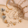 Wholesale Pearl gold-colored intertwined Stainless Steel Bracelets