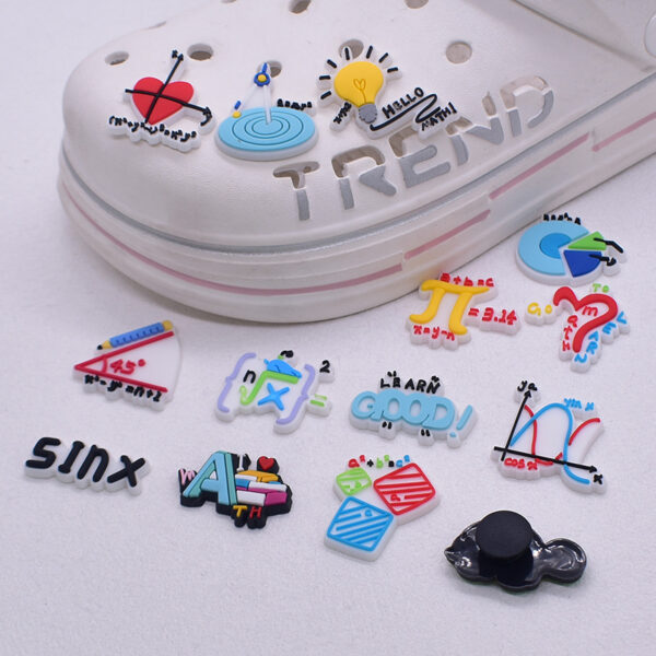 O1CN01wXfNug1NGkFOnyOeS_2208878341543-0-cib Wholesale Cartoon Creative Math Theme Detachable Croc Charms