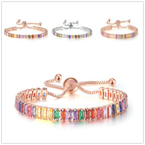 Wholesale Colorful Zircon Full Diamond Crystal Bracelet