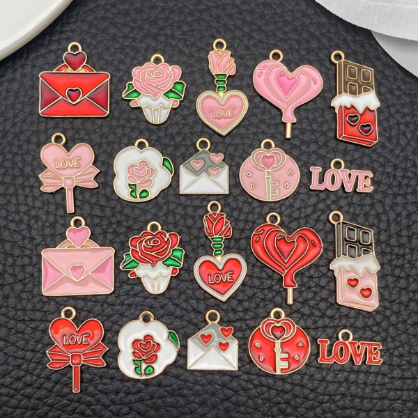 Wholesale Pink Valentine's Day Love Accessories Pendant