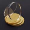 Wholesale Transparent Acrylic Refrigerator Magnet DIY Round Disc Fluid Bear Base Tray Ring Figure Coaster Customization
