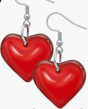 3230 earrings-love 20mm