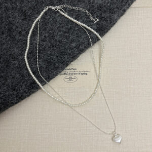 Brushed love pendant