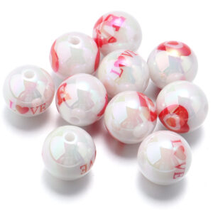 Valentine's Day / Diameter 15.5mm, hole 2.7mm (10 pcs/pack)