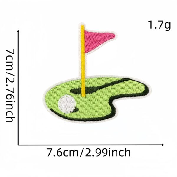 Wholesale Cartoon Sports Golf Pink Series Embroidery DIY Patches