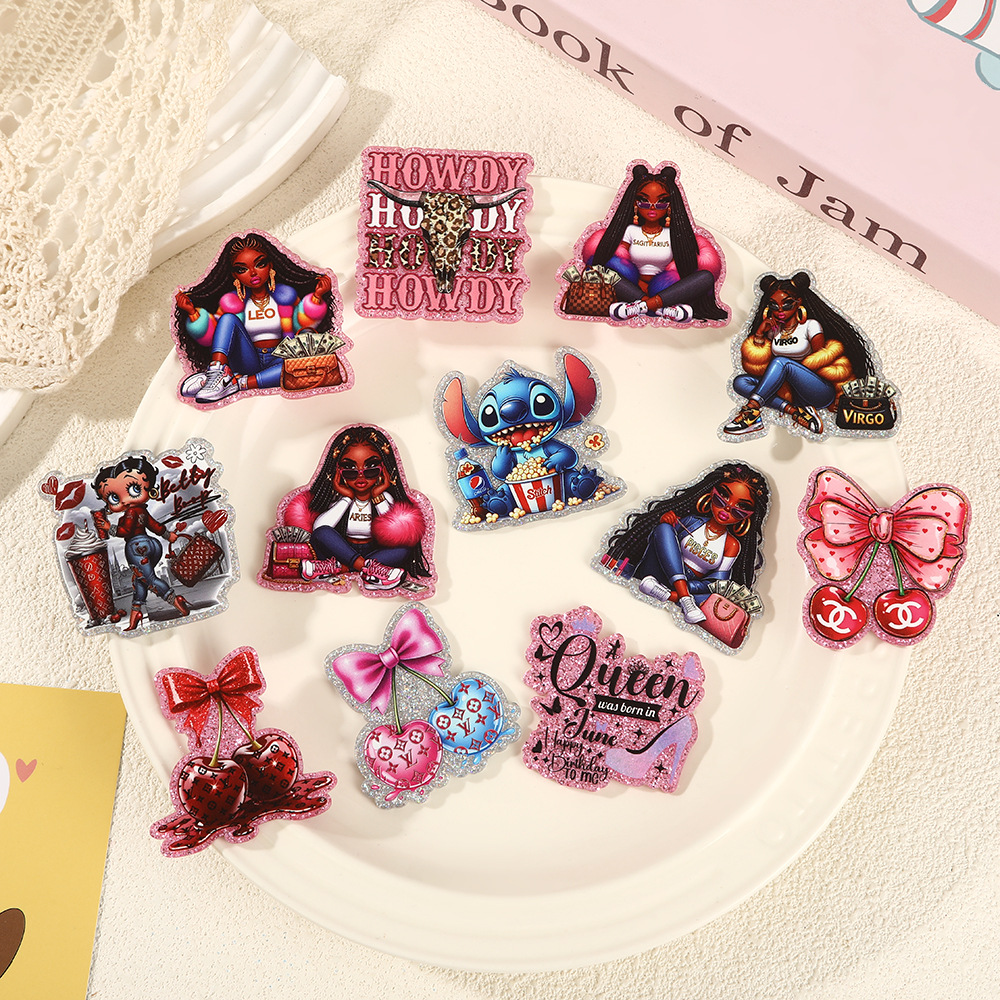 Wholesale DIY Glitter Patchwork Jewelry Aessories for Girls